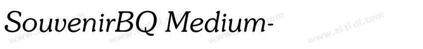 SouvenirBQ Medium字体转换